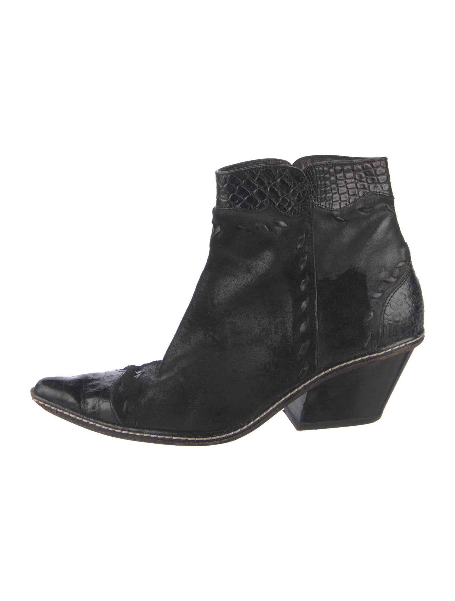 Donald Pliner Leather Western Boots