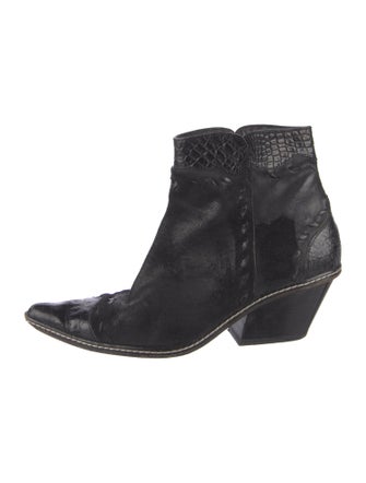 Donald Pliner Leather Western Boots