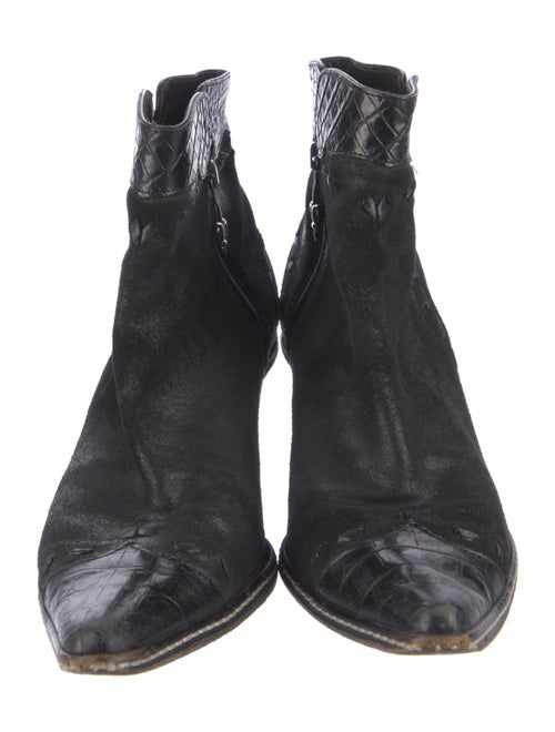 Donald Pliner Leather Western Boots