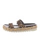 Donald Pliner Ponyhair Animal Print Slides