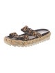 Donald Pliner Ponyhair Animal Print Slides