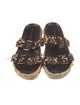 Donald Pliner Ponyhair Animal Print Slides