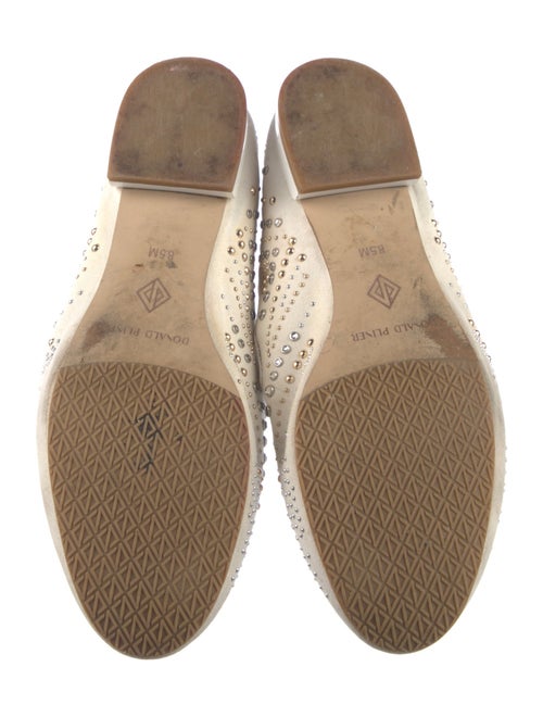 Donald Pliner Canvas Crystal Embellishments Loafers