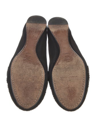 Donald Pliner Suede Beaded Accents Loafers