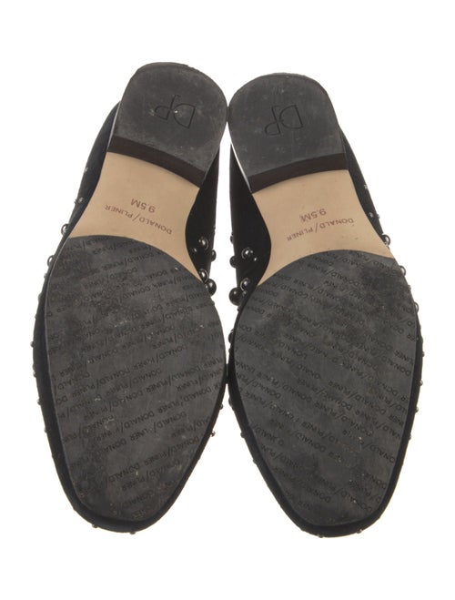 Donald Pliner Suede Studded Accents Loafers