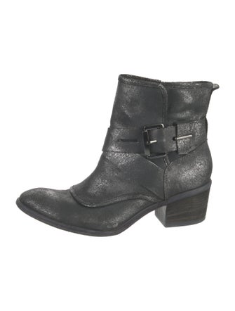 Donald Pliner Leather Moto Boots