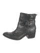 Donald Pliner Leather Moto Boots