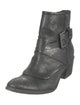Donald Pliner Leather Moto Boots