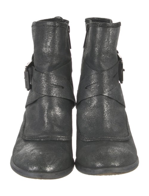 Donald Pliner Leather Moto Boots