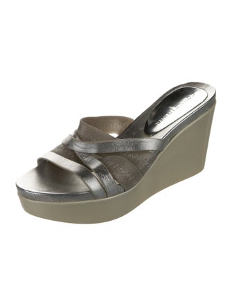 Donald Pliner Leather Slides