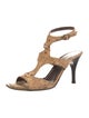 Donald Pliner Animal Print T-Strap Sandals