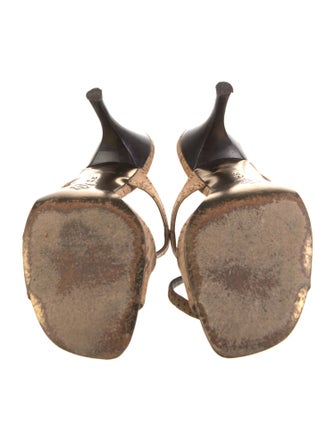 Donald Pliner Animal Print T-Strap Sandals