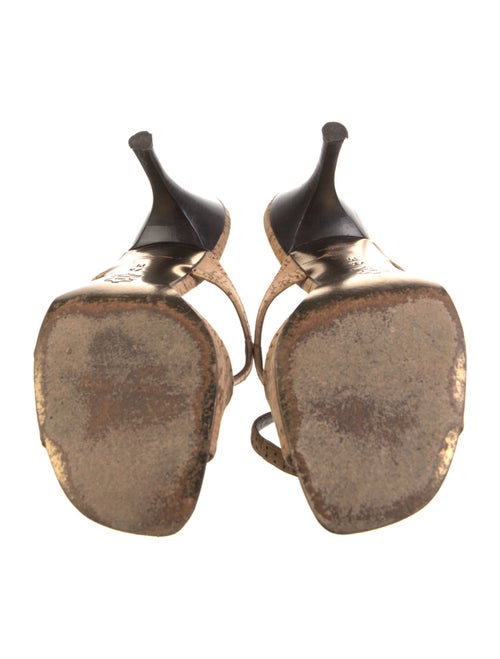 Donald Pliner Animal Print T-Strap Sandals