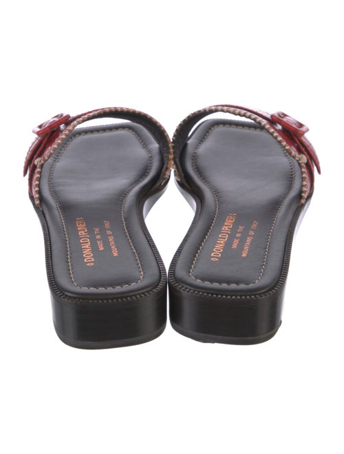 Donald Pliner Leather Printed Slides