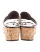 Donald Pliner Leather Studded Accents Slides
