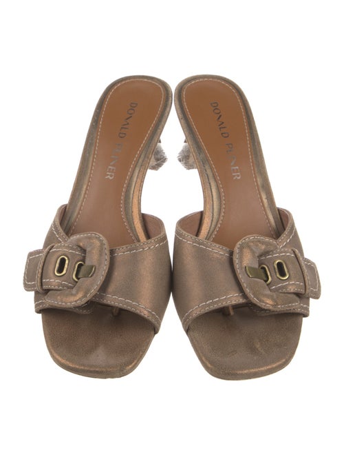 Donald Pliner Suede Slides