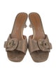 Donald Pliner Suede Slides