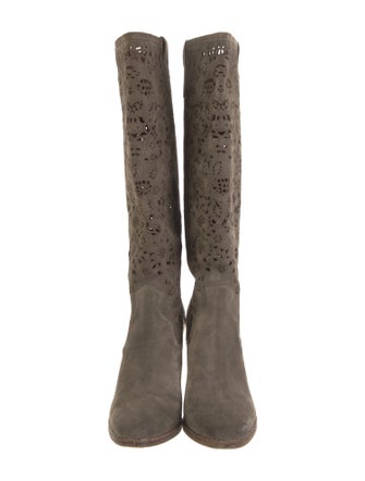 Donald Pliner Suede Printed Boots