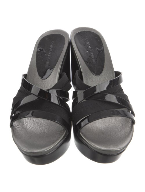 Donald Pliner Leather Printed Slides