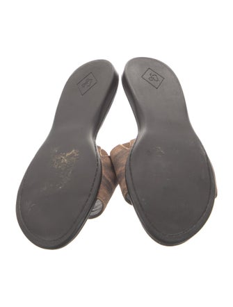 Donald Pliner Leather Printed Slides