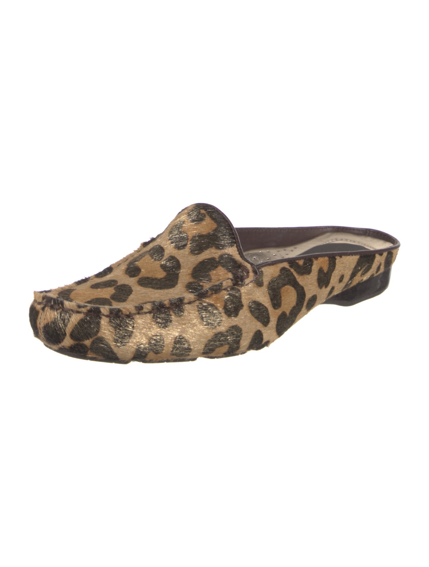 Donald Pliner Ponyhair Animal Print Mules