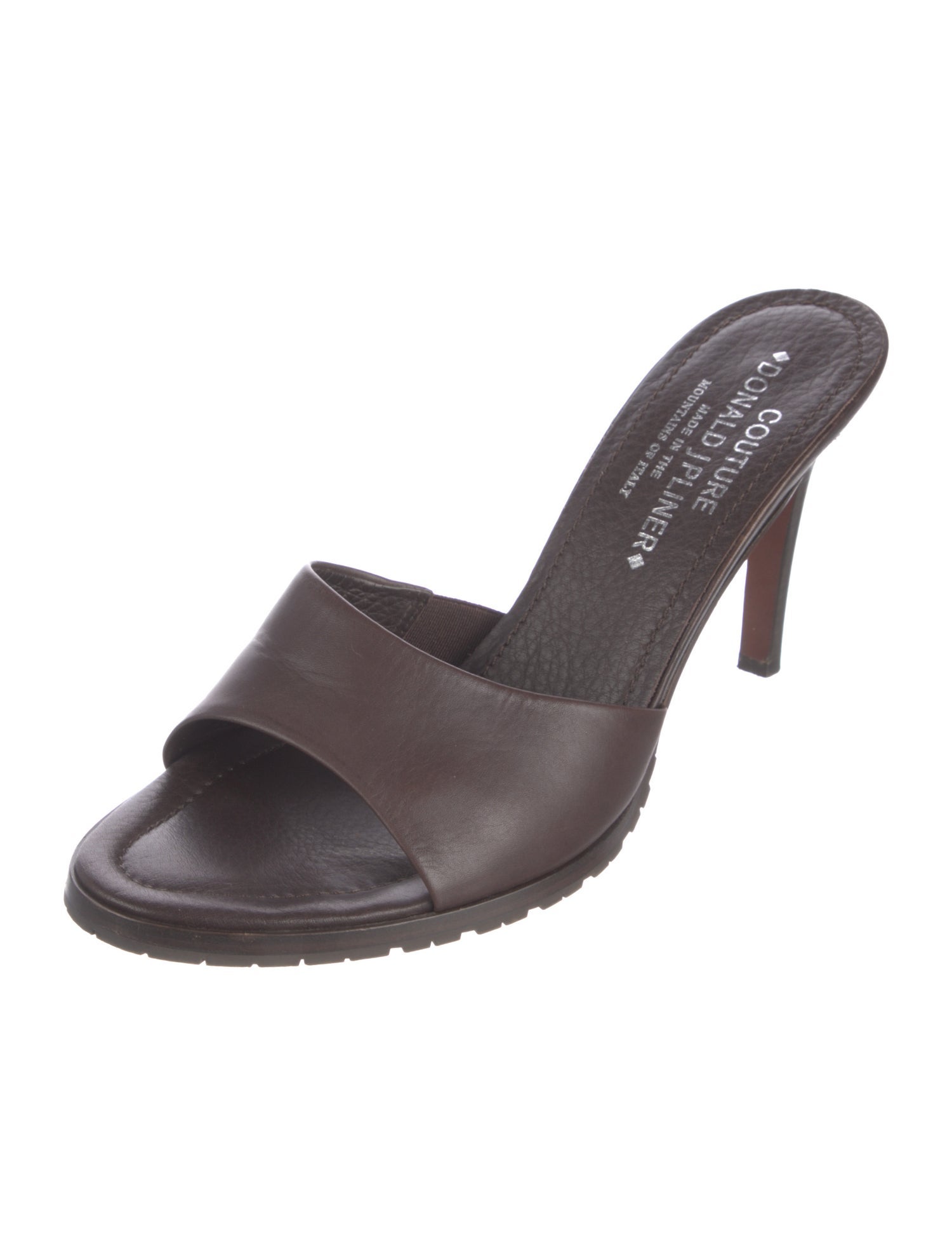 Donald Pliner Leather Slides