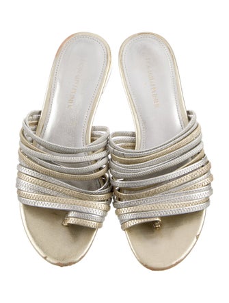 Donald Pliner Leather Slides