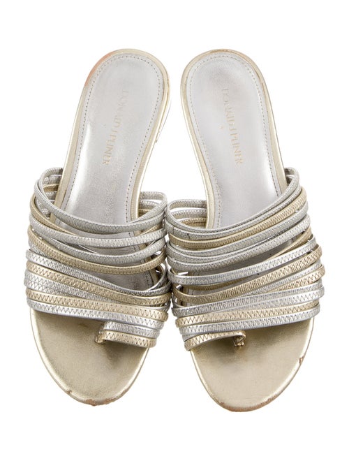 Donald Pliner Leather Slides