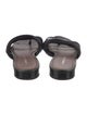 Donald Pliner Leather Leather Trim Embellishment Slides