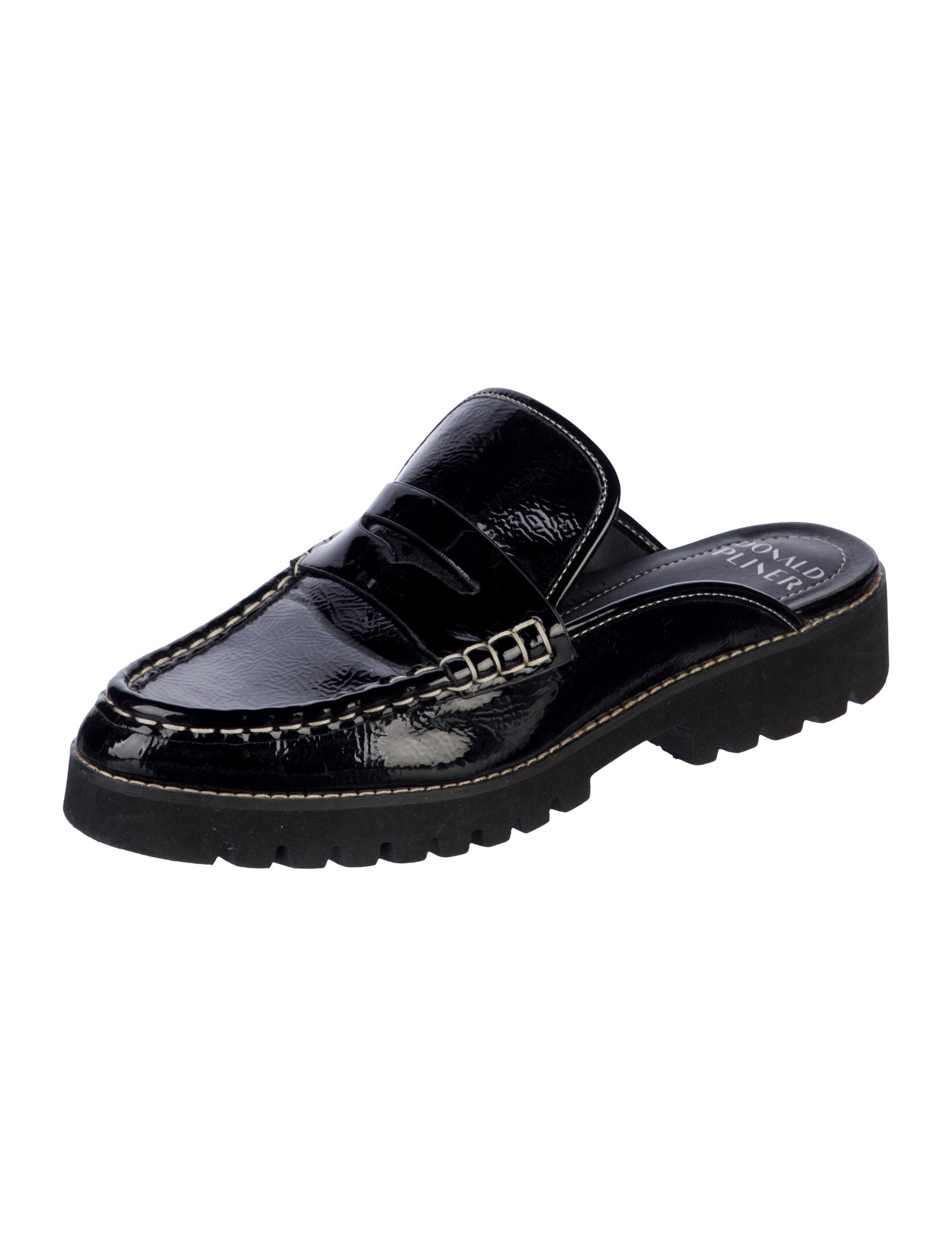 Donald Pliner Patent Leather Mules