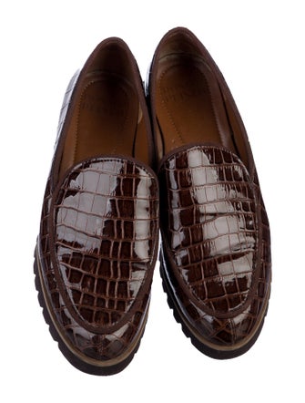 Donald Pliner Embossed Leather Loafers