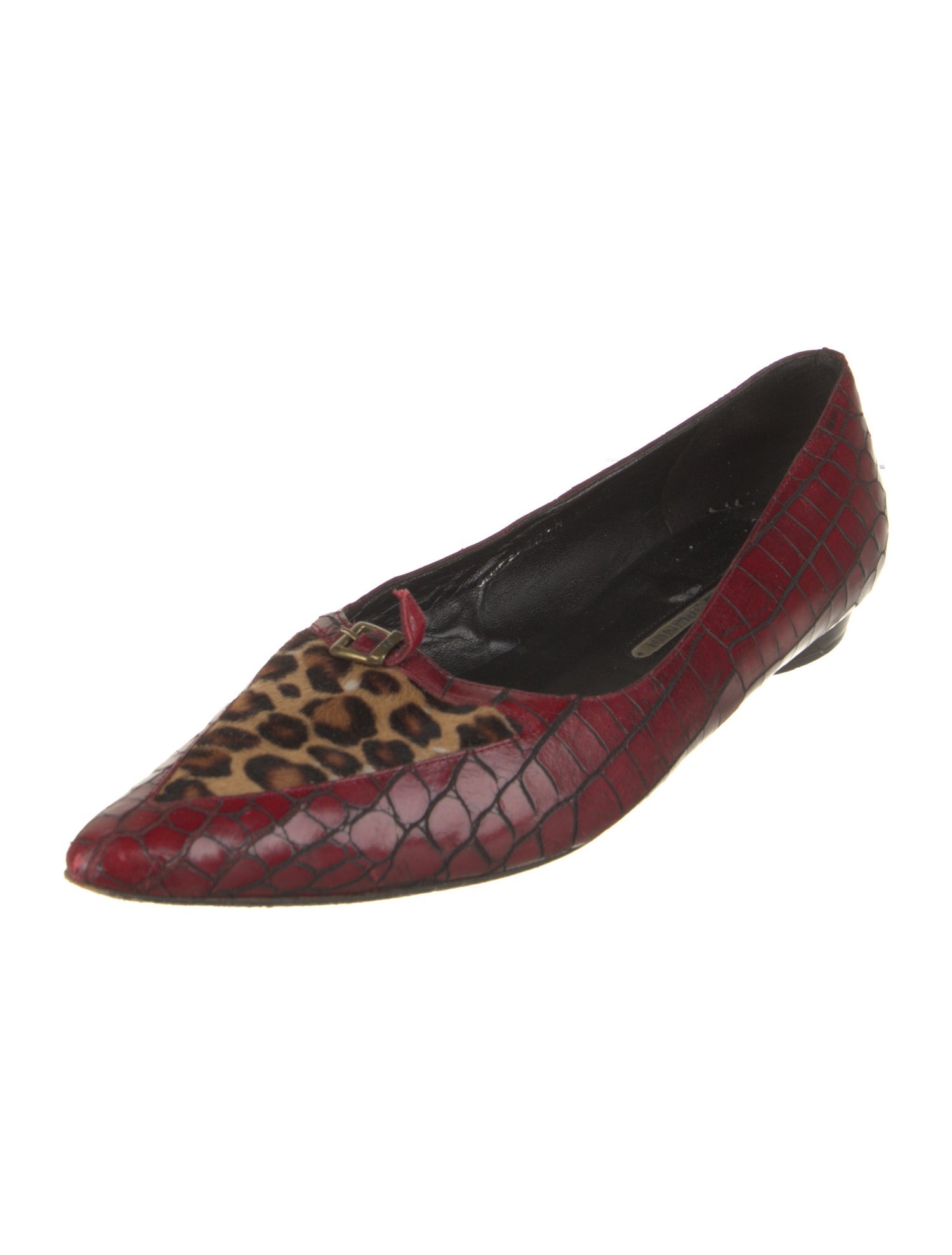 Donald Pliner Embossed Leather Flats