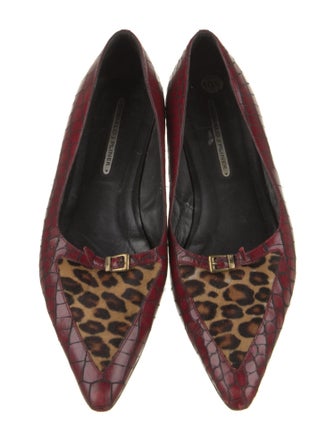 Donald Pliner Embossed Leather Flats