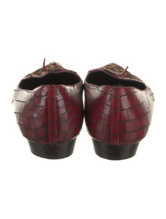 Donald Pliner Embossed Leather Flats