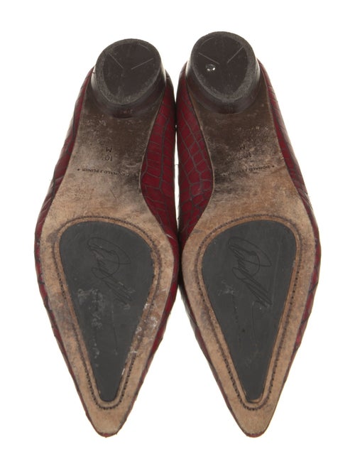 Donald Pliner Embossed Leather Flats