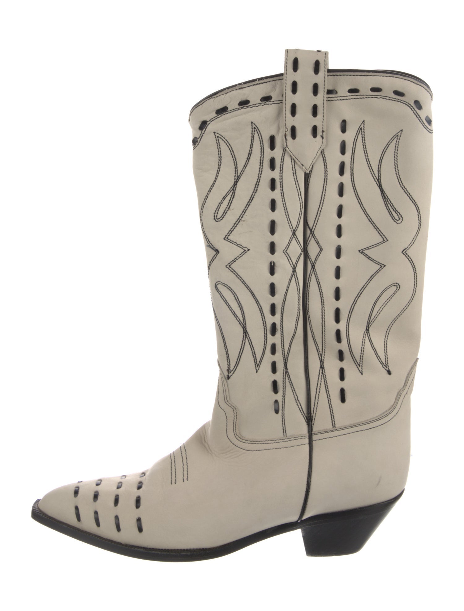 Donald Pliner Leather Printed Western Boots