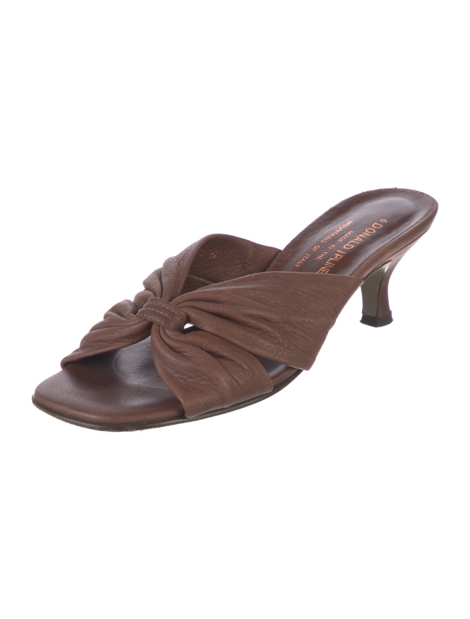 Donald Pliner Leather Slides