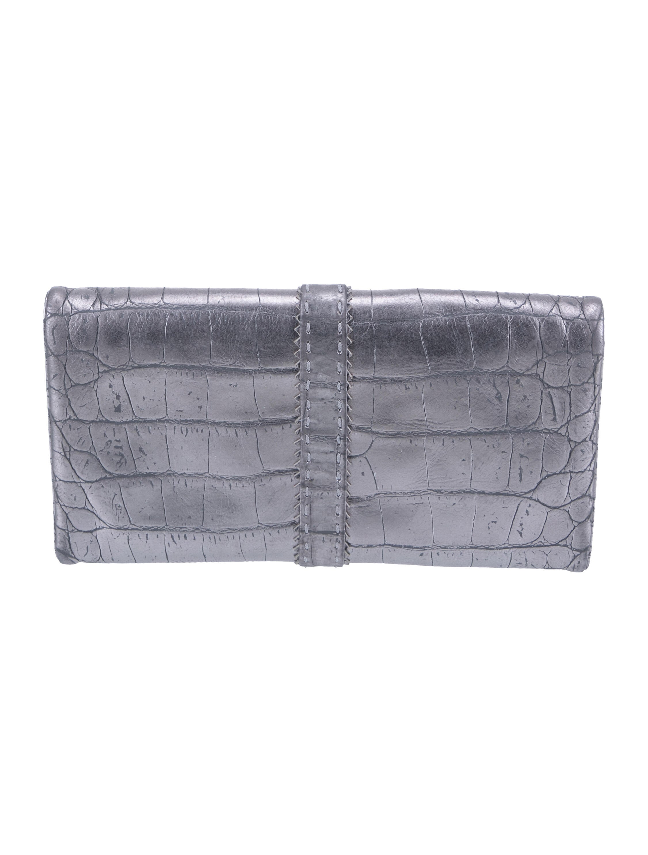 Donald Pliner Embossed Leather Clutch