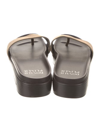 Donald Pliner Suede Printed Slides