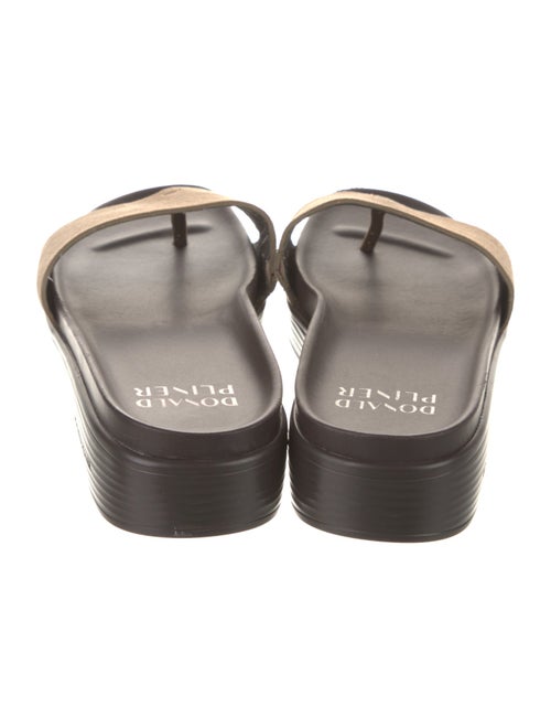 Donald Pliner Suede Printed Slides