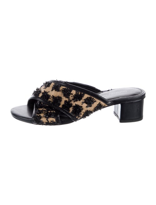 Donald Pliner Leather Printed Slides