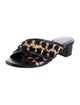 Donald Pliner Leather Printed Slides