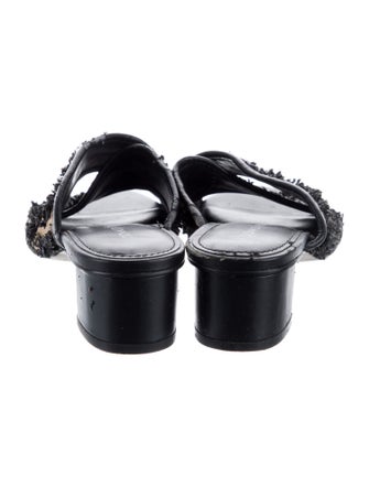 Donald Pliner Leather Printed Slides