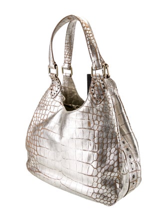 Donald Pliner Leather Top Handle Bag