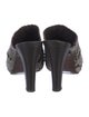 Donald Pliner Leather Animal Print Mules