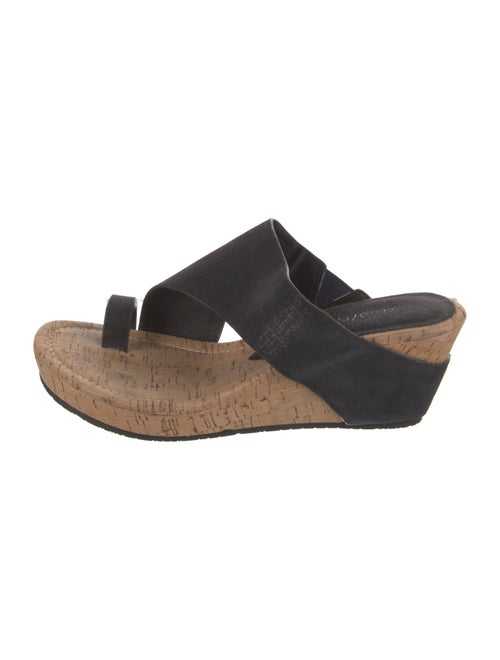 Donald Pliner Suede Slides