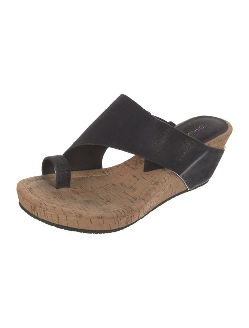 Donald Pliner Suede Slides