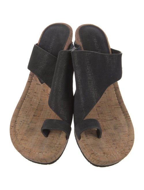 Donald Pliner Suede Slides
