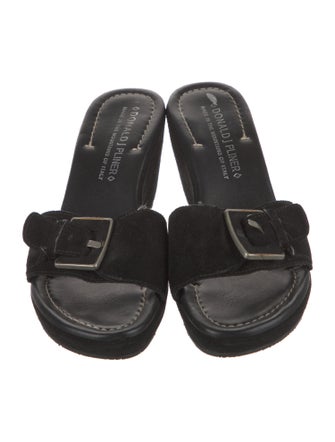 Donald Pliner Leather Slides
