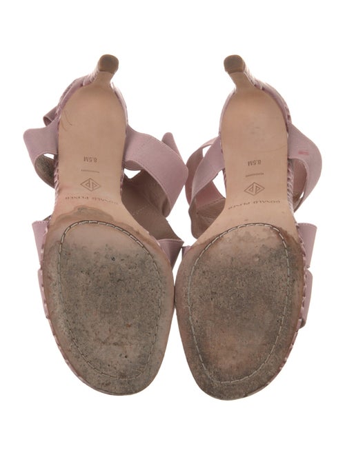 Donald Pliner Embossed Leather Animal Print Slingback Sandals